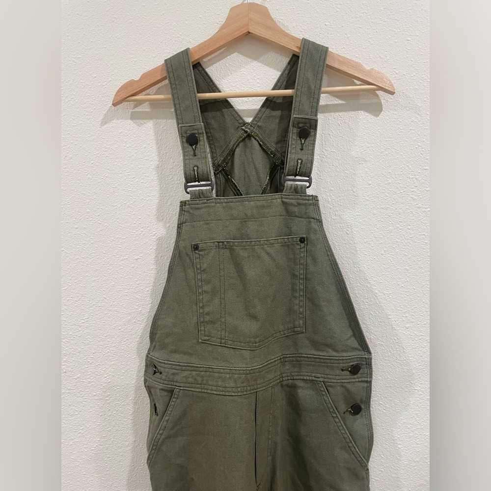 Patagonia Women's Point Reyes Canvas Overalls Basin Green Size Small - Picture 5 of 15